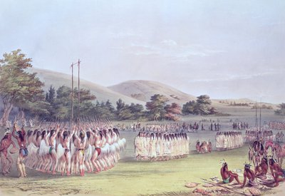 Choctaw Ball-Play Dance by George Catlin